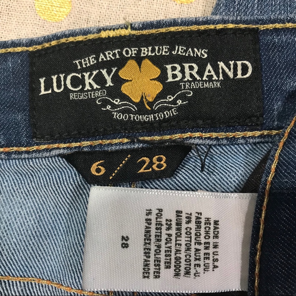 Lucky Brand Skinny Blue Jeans Sz 6/28 (Z11) - Picture 7 of 7